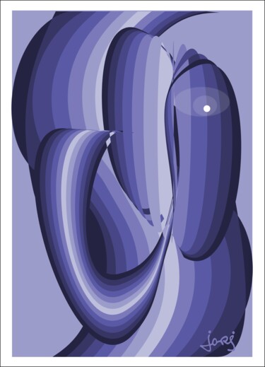 Arts numériques intitulée "Violetta" par Georges Allin (JorJ), Œuvre d'art originale, Peinture numérique
