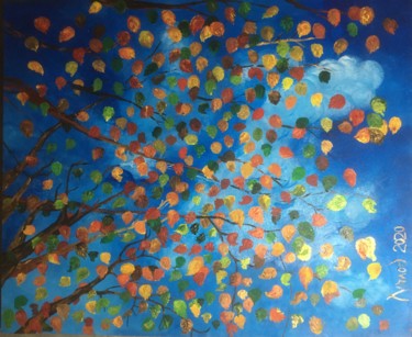 Картина под названием ""Fall"" - François Jornod, Подлинное произведение искусства, Акрил