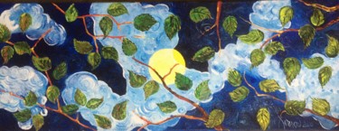 Malarstwo zatytułowany „"Pleine lune"” autorstwa François Jornod, Oryginalna praca, Akryl