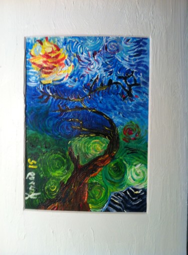 Painting titled ""Le Vieil Arbre 2"" by François Jornod, Original Artwork, Acrylic