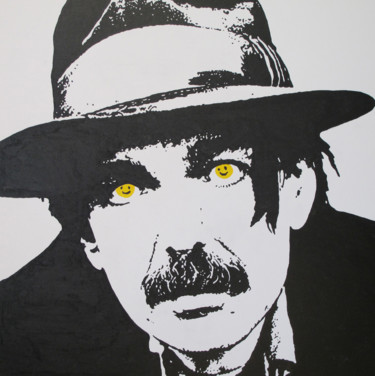 Painting titled "Captain Beefheart" by Richard Jolicoeur, Original Artwork, Acrylic