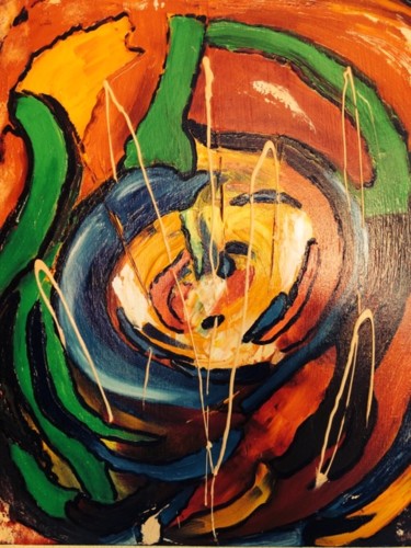 Peinture intitulée "clown" par Joss, Œuvre d'art originale, Acrylique