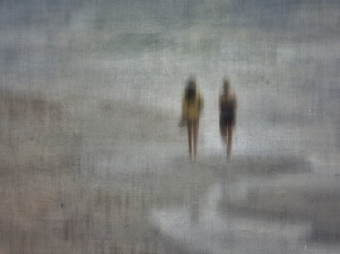 Fotografía titulada "Dos en la orilla, u…" por José Antonio Muñoz, Obra de arte original, Light Painting