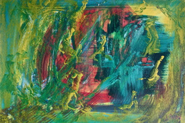 Painting titled "l-exode" by José Bosch, Original Artwork
