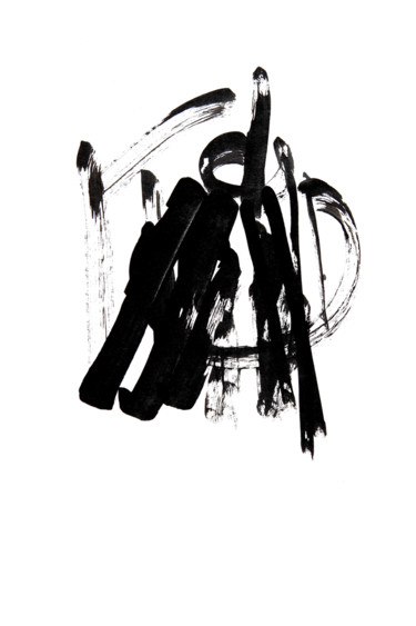 Desenho intitulada "Graphie Musicale n°…" por José Bosch, Obras de arte originais, Tinta