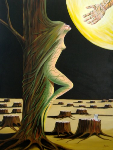Pintura intitulada "Espiritual" por José Bravo Rosa, Obras de arte originais, Acrílico