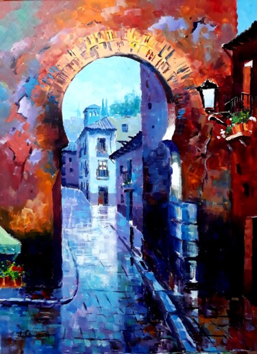 Pintura titulada "Arco Elvira. Acrili…" por Jose Camero Hernandez, Obra de arte original, Acrílico