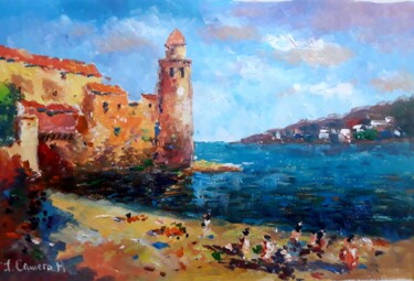 Pintura titulada "Collioure. Francia.…" por Jose Camero Hernandez, Obra de arte original, Acrílico
