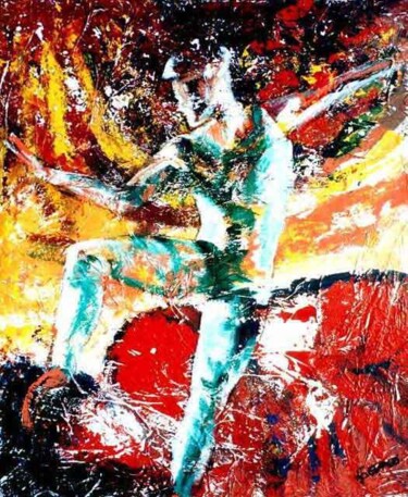 Peinture intitulée "rève de danse" par José Cano, Œuvre d'art originale