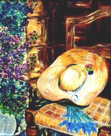 绘画 标题为“le chapeau de paille” 由José Cano, 原创艺术品, 油