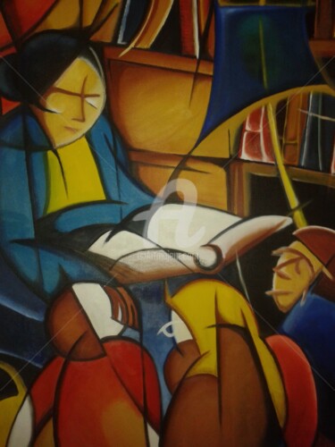 Painting titled "Telling stories" by José Duarte, Original Artwork, Other