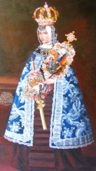 Painting titled "DE LA SERIE MONJAS…" by José Espinoza Moraila Pintor Mexicano, Original Artwork