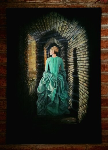 Painting titled "Marie Antoinette" by Jose Francisco Padilla Reyes, Original Artwork, Oil