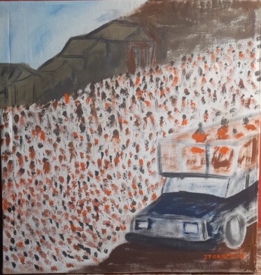Pintura titulada "Bloco na ladeira" por Jose Francisco Silva, Obra de arte original, Acrílico