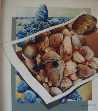 Peinture intitulée "GALOMARINE" par José Garcia (GARBEL), Œuvre d'art originale, Acrylique