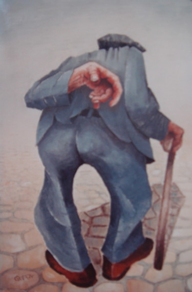 Ζωγραφική με τίτλο "Pepé Argelas" από José Garcia (GARBEL), Αυθεντικά έργα τέχνης, Ακρυλικό