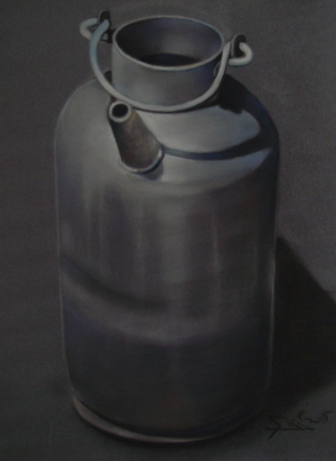 Dessin intitulée "ALUMINIUM" par José Garcia (GARBEL), Œuvre d'art originale, Pastel