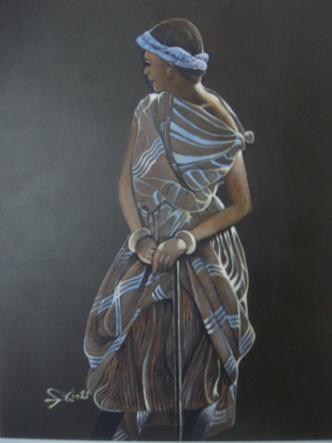 Картина под названием "Mauresque" - José Garcia (GARBEL), Подлинное произведение искусства, Акрил