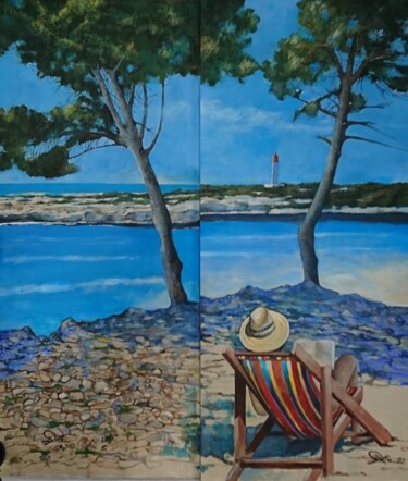 LE PHARE DE CARRO Peinture intitulée "LE PHARE DE CARRO" par José Garcia, Œuvre d'art originale, Acrylique