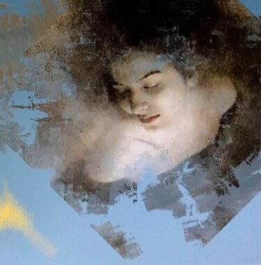 Картина под названием "Dreaming" - Jose Gil, Подлинное произведение искусства, Масло Установлен на Деревянная рама для носил…