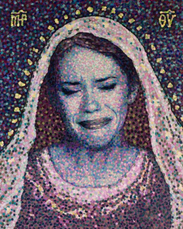 Painting titled "Virgin #3" by José Gislero, Original Artwork, Acrylic