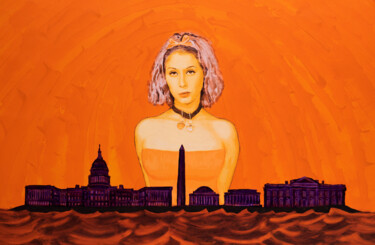 Картина под названием "Washington DC, Seri…" - José Gislero, Подлинное произведение искусства, Акрил