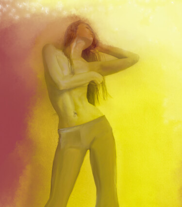 Photography titled "Sofia on the warm l…" by Jose Grimm, Original Artwork, Manipulated Photography