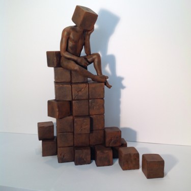 Sculpture intitulée "Mémoire" par Jose Hernandez, Œuvre d'art originale, Terre cuite