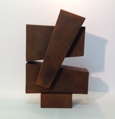 Sculpture intitulée "Geometrix 2" par Jose Hernandez, Œuvre d'art originale, Terre cuite