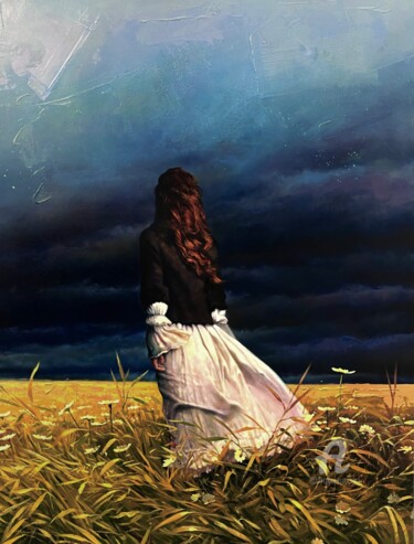 Painting titled "The storm is approa…" by José Luis Bermúdez, Original Artwork, Oil