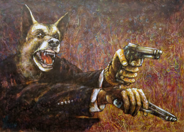 Pintura titulada "Confrontacion I" por Lorenzo, Obra de arte original, Acrílico