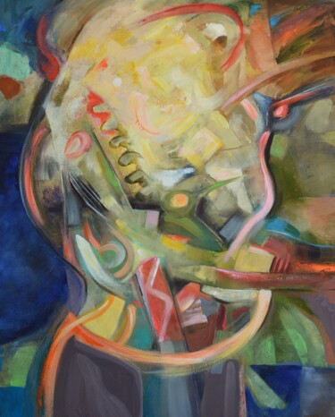 Картина под названием "Abstracto  4.1.23" - Jose Luis Madrazo Gastaudi, Подлинное произведение искусства, Акрил Установлен н…