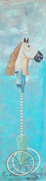 Pintura titulada "Velocípedo" por José Luis Montes, Obra de arte original, Acrílico