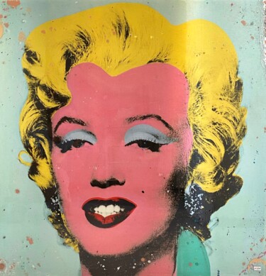 Schilderij getiteld "Marilyn Monroe, Pop…" door José Salcedo, Origineel Kunstwerk, Acryl Gemonteerd op Aluminium