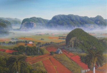 Pintura titulada "Valle de Viñales Cu…" por José Manuel Gonzàlez, Obra de arte original