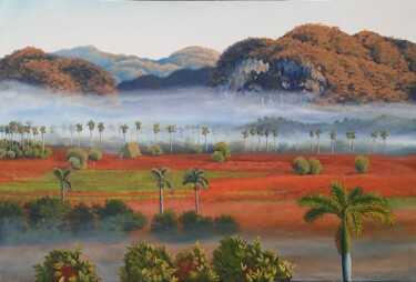 Painting titled "Valle de Viñales III" by José Manuel Gonzàlez, Original Artwork, Oil