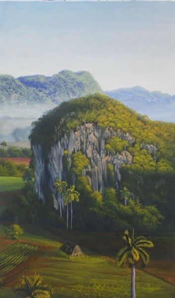 Painting titled "Paraíso natural" by José Manuel Gonzàlez, Original Artwork, Oil