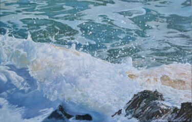 Pintura titulada "Labios de mar" por Jose Manuel Muñoz Serrano (oleoserrano), Obra de arte original, Oleo