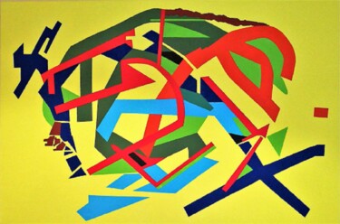 Pintura titulada ""LABERINTO"" por Jose Maria Palacin Calvo, Obra de arte original, Acrílico Montado en Bastidor de camilla…