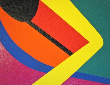 Pintura titulada ""cometa"" por Jose Maria Palacin Calvo, Obra de arte original, Acrílico Montado en Bastidor de camilla de…