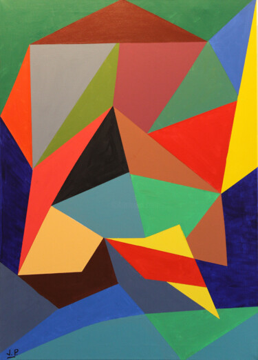 Pintura titulada "PRISMAS" por Jose Maria Palacin Calvo, Obra de arte original, Acrílico Montado en Bastidor de camilla de m…