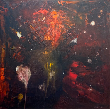 Painting titled "Stardust Nro 023" by Jose Montero, Original Artwork, Acrylic