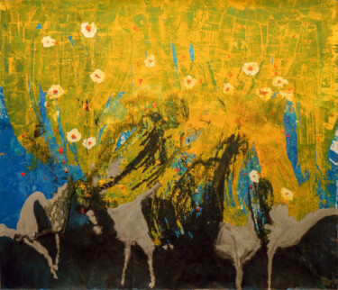 Malerei mit dem Titel "Summerends" von Jose Montero, Original-Kunstwerk, Acryl
