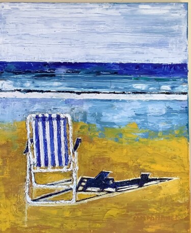 Pintura titulada "“ La silla vacía “" por Jose Ramon Campomanes Alvarez, Obra de arte original, Oleo