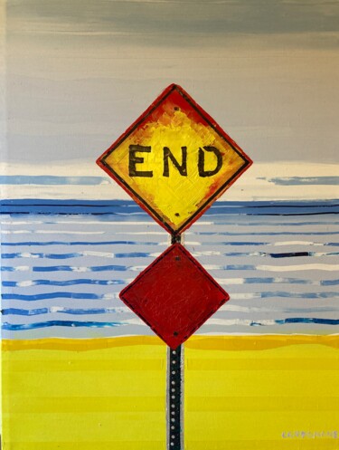 Painting titled "End" by Jose Ramon Campomanes Alvarez, Original Artwork, Oil