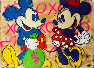 Peinture intitulée "Love Money" par Jose Rivera, Œuvre d'art originale, Acrylique