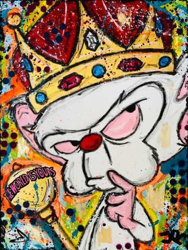 Pintura intitulada "King Brain" por Jose Rivera, Obras de arte originais, Acrílico
