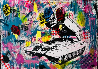 Pintura titulada "People Lets stop th…" por Jose Rivera, Obra de arte original, Acrílico Montado en Bastidor de camilla de m…