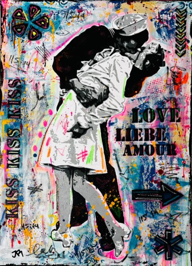 "The Kiss" başlıklı Tablo Jose Rivera tarafından, Orijinal sanat, Akrilik