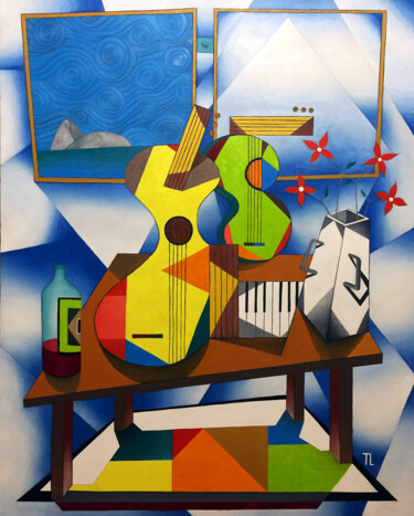 Pintura titulada "Mesa de Músico XXXI" por José Roberto Teixeira Leite Junior, Obra de arte original, Oleo Montado en Panel…